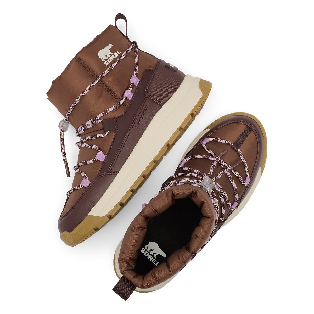 Boots après-ski imperméables WHITNEY III SLIP-ON marron, SOREL
