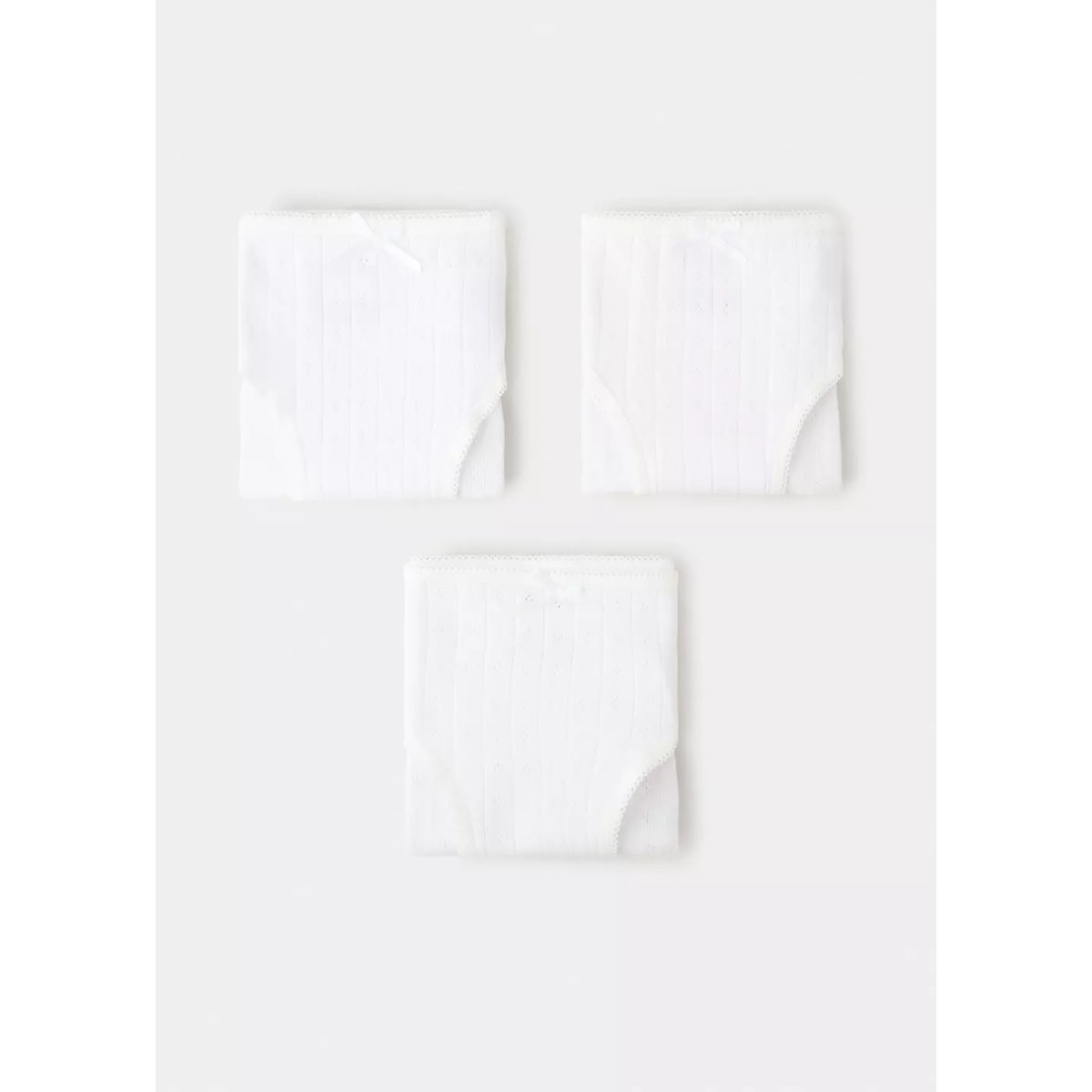 Pack 3 culottes coton blanc cassé, MANGO KIDS