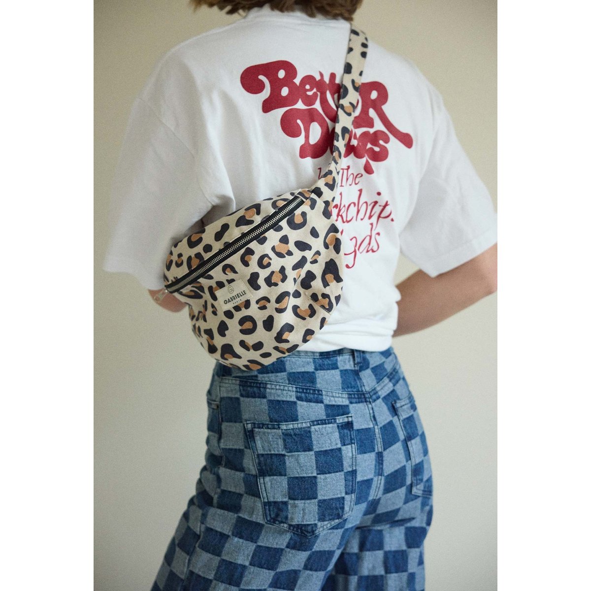 Sac banane en coton imprimé, Léopard léopard, GABRIELLE PARIS