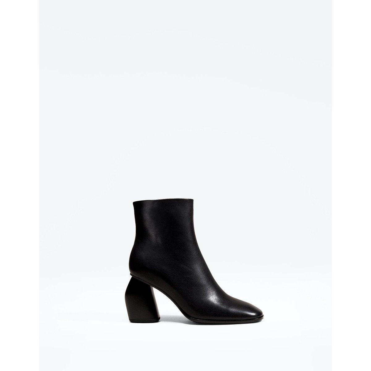 Bottines à bout carré RAMS noir, MI MAI