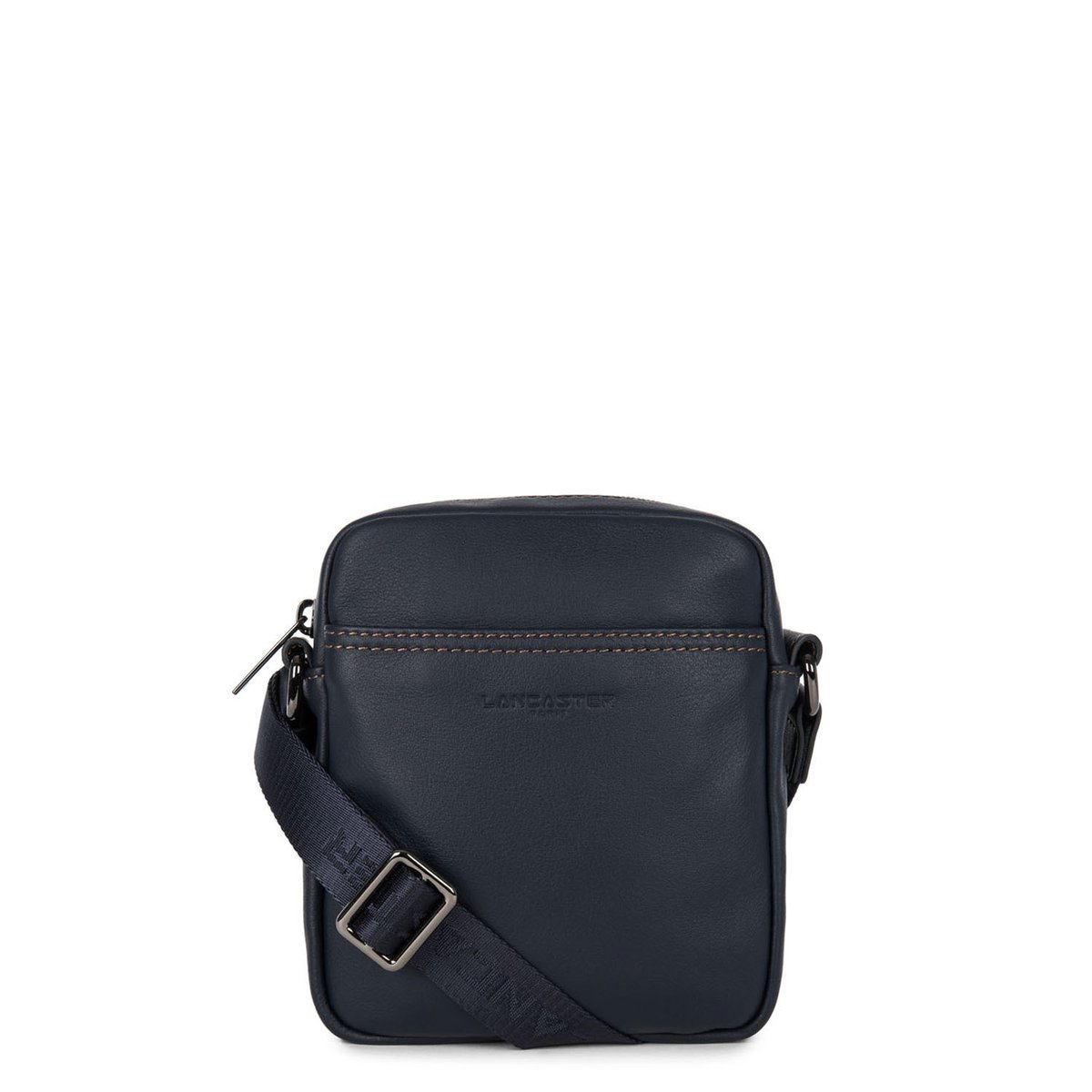 Mini sacoche SOFT VINTAGE HOMME bleu - fonce - camel, LANCASTER