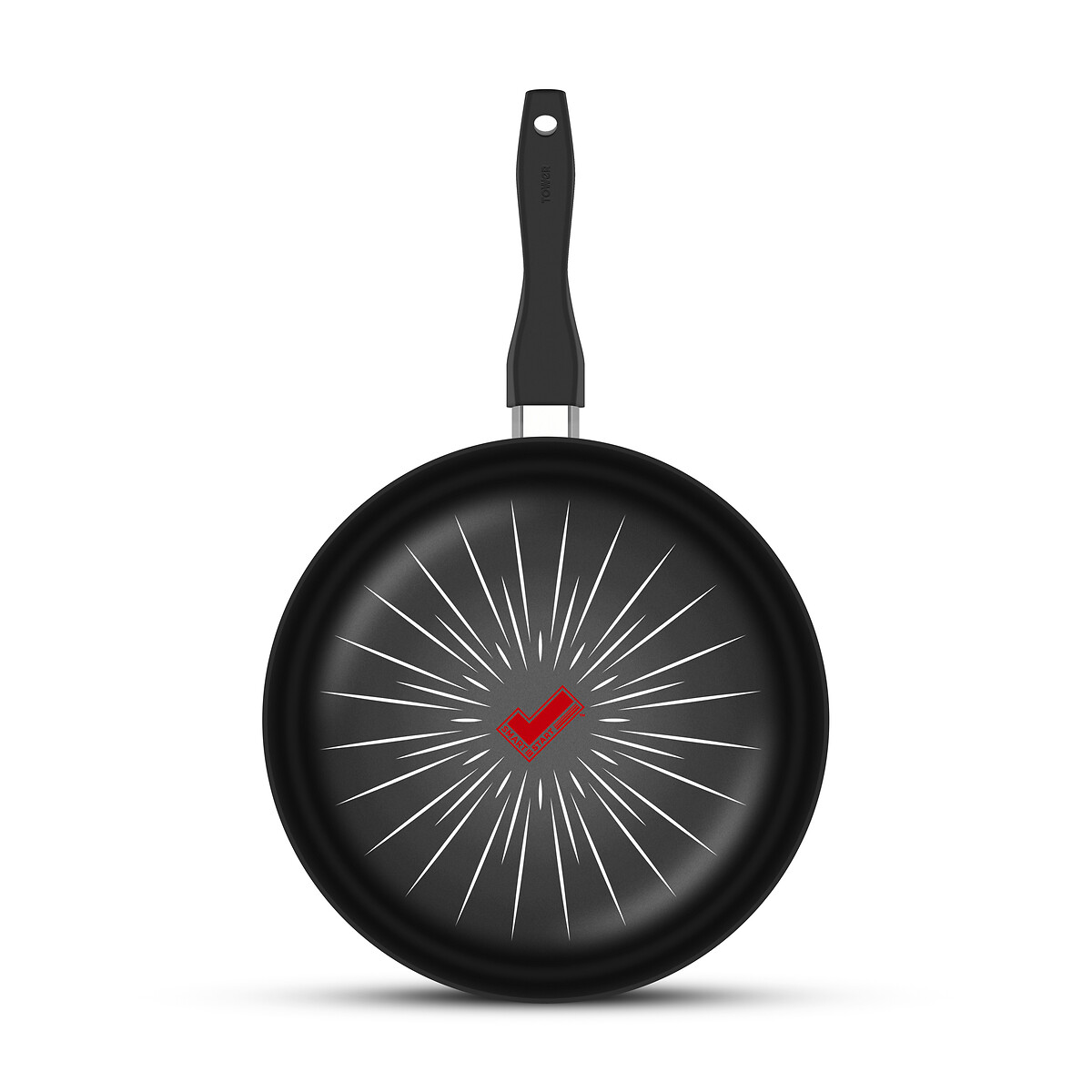 30cm Smart Start Forged Frying Pan black, TOWER