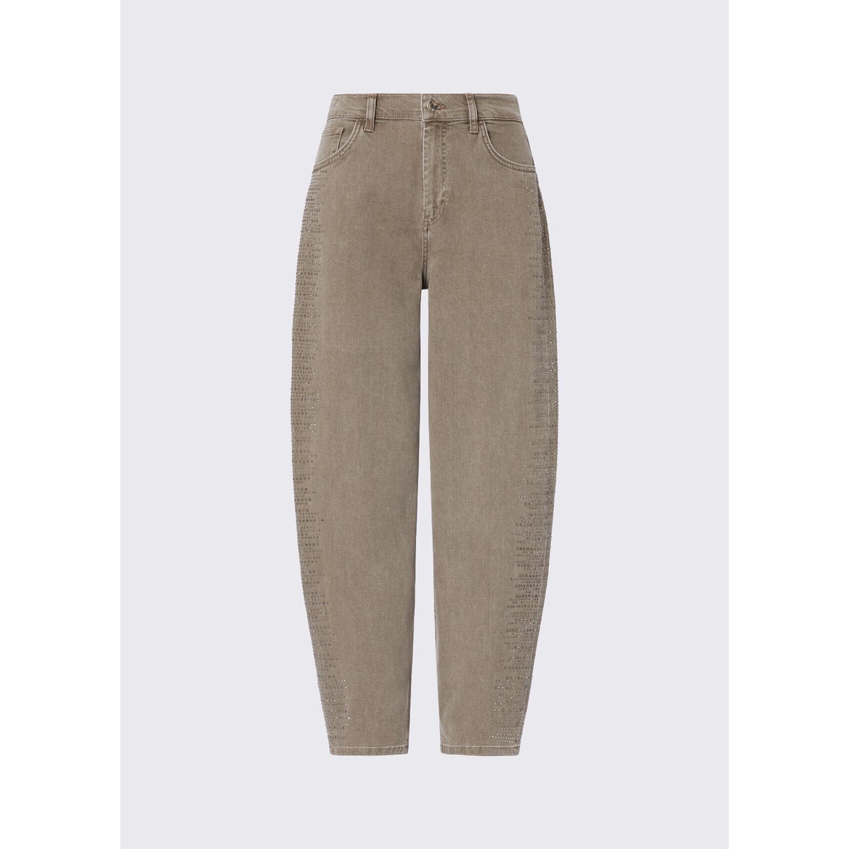 Pantalon ballon avec micro-strass beige, LIU JO