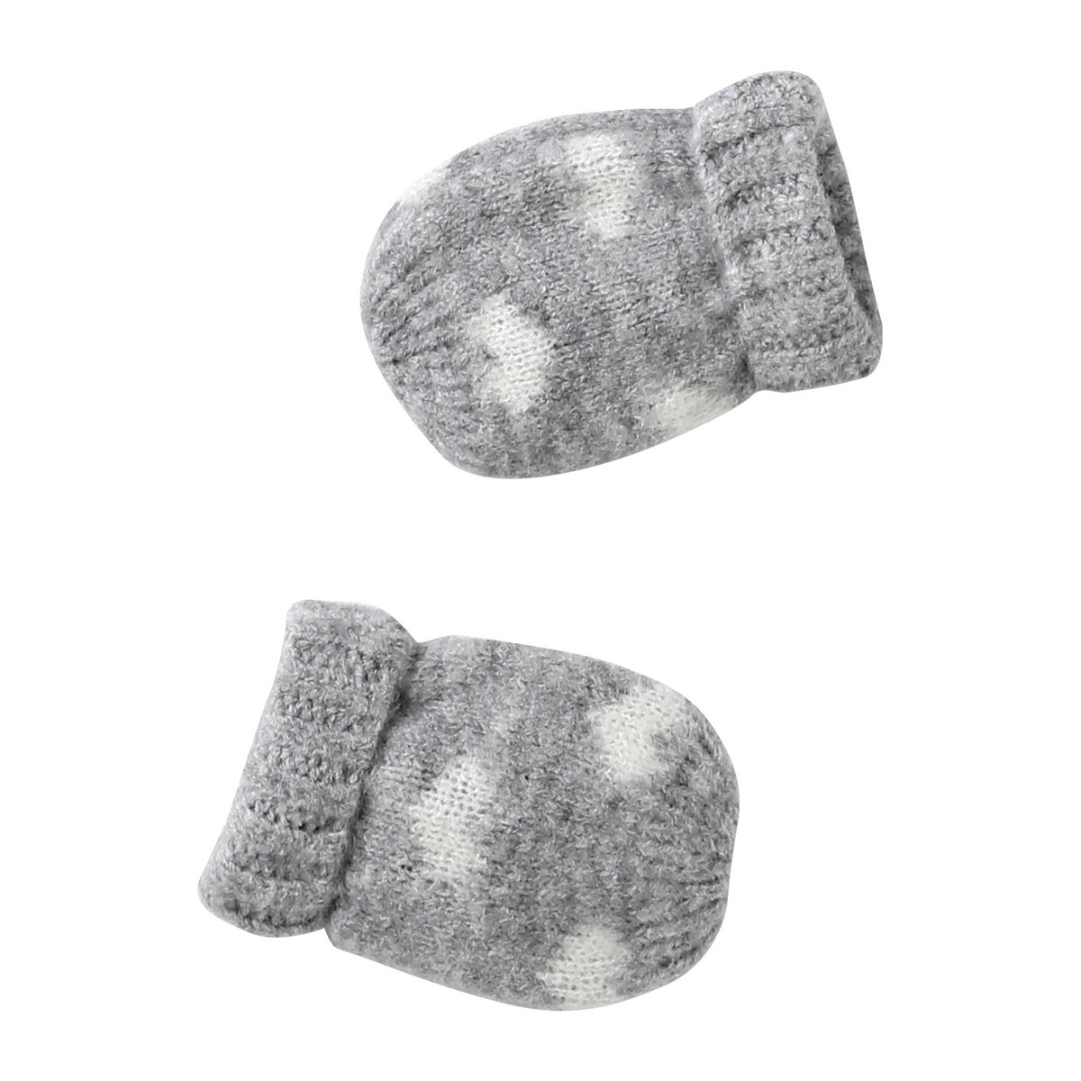 Ensemble bonnet, snood et moufles gris chiné, VERTBAUDET