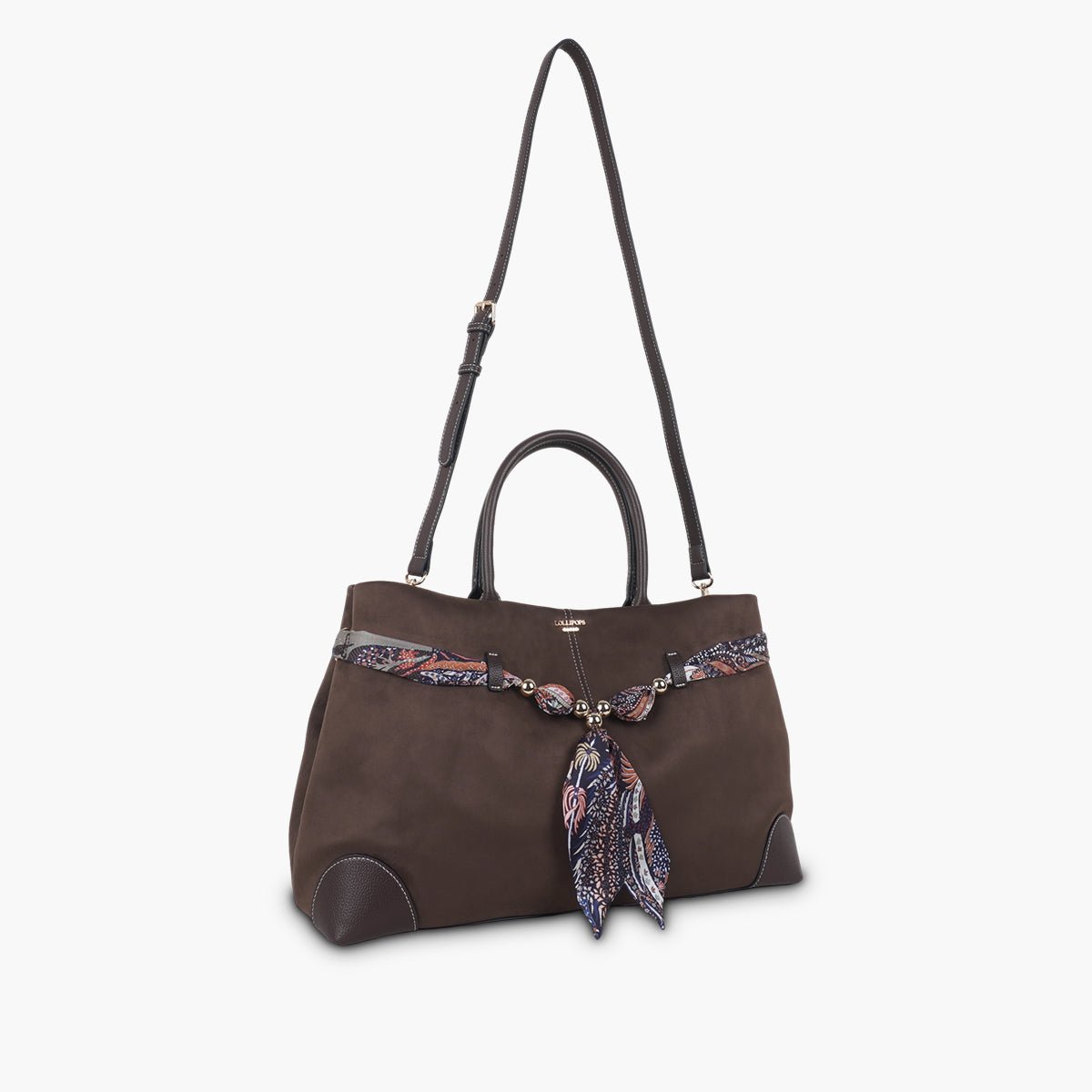 Grand sac shopper  Shirley marron, LOLLIPOPS