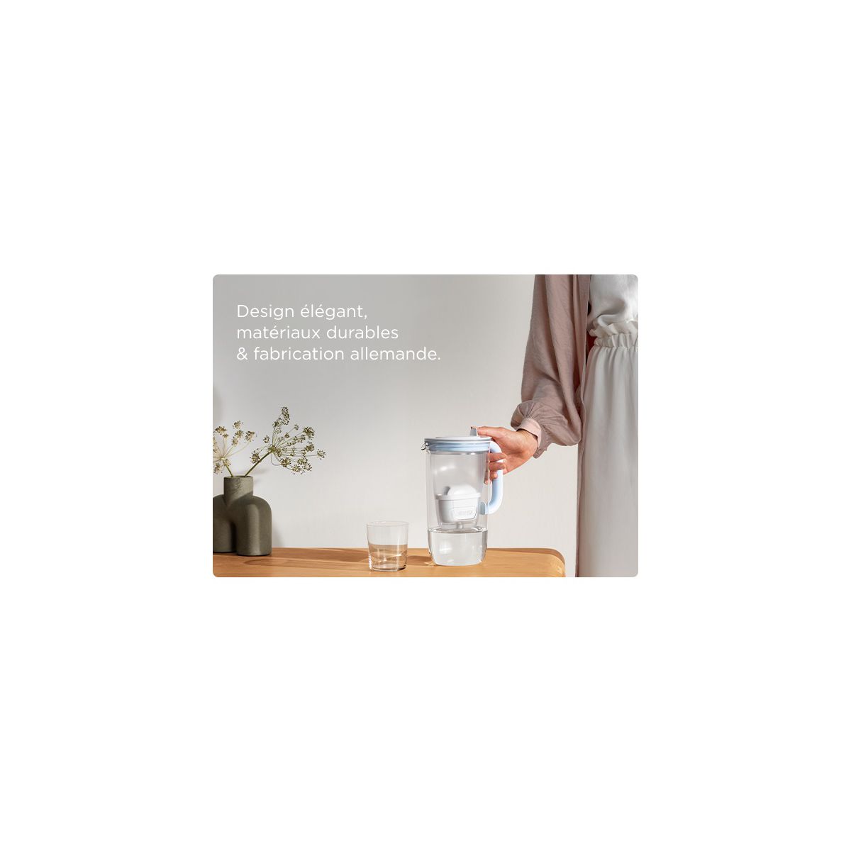 Carafe filtrante en verre Model One transparent, BRITA