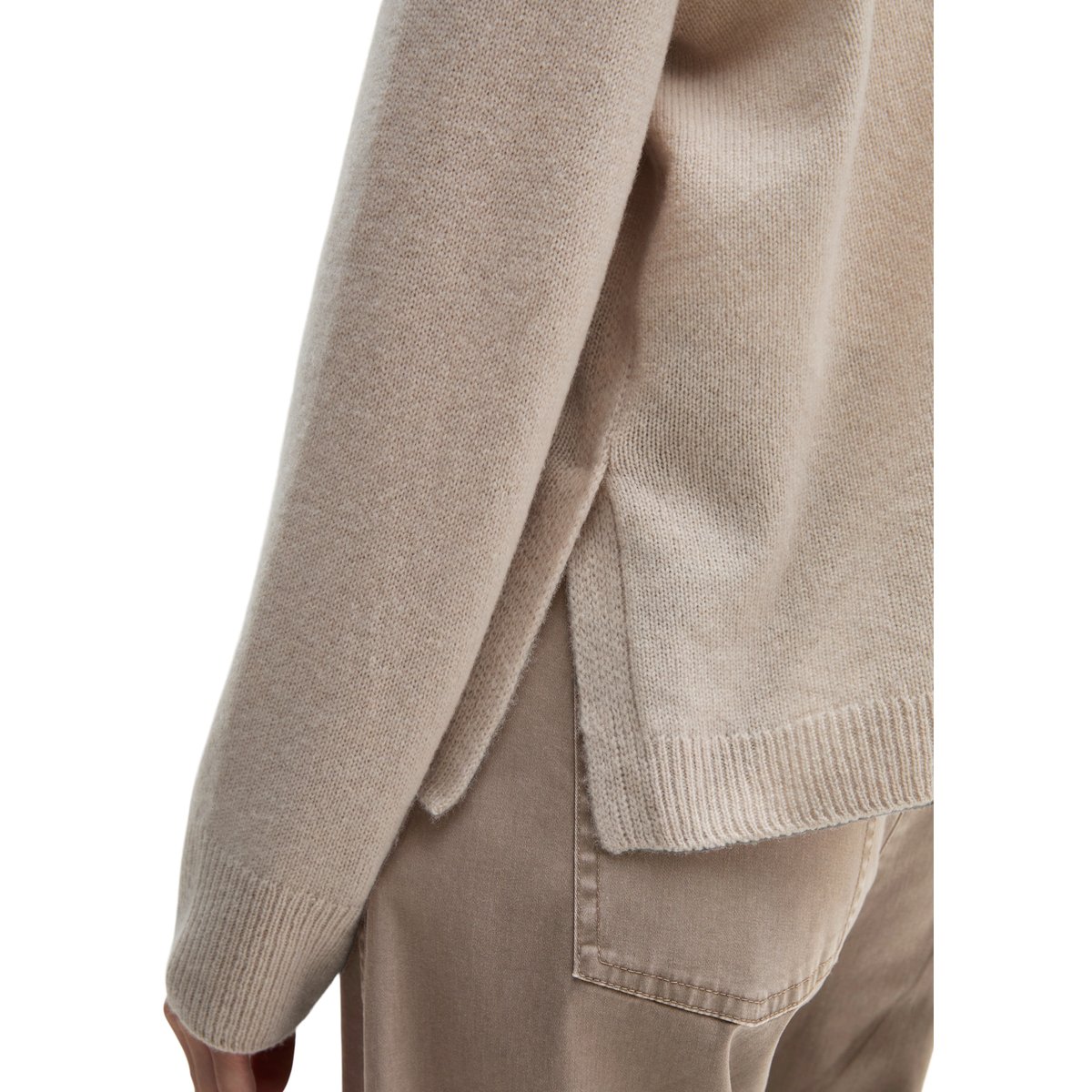 Pull en vrac en laine d'agneau moelleuse gris, MARC O'POLO