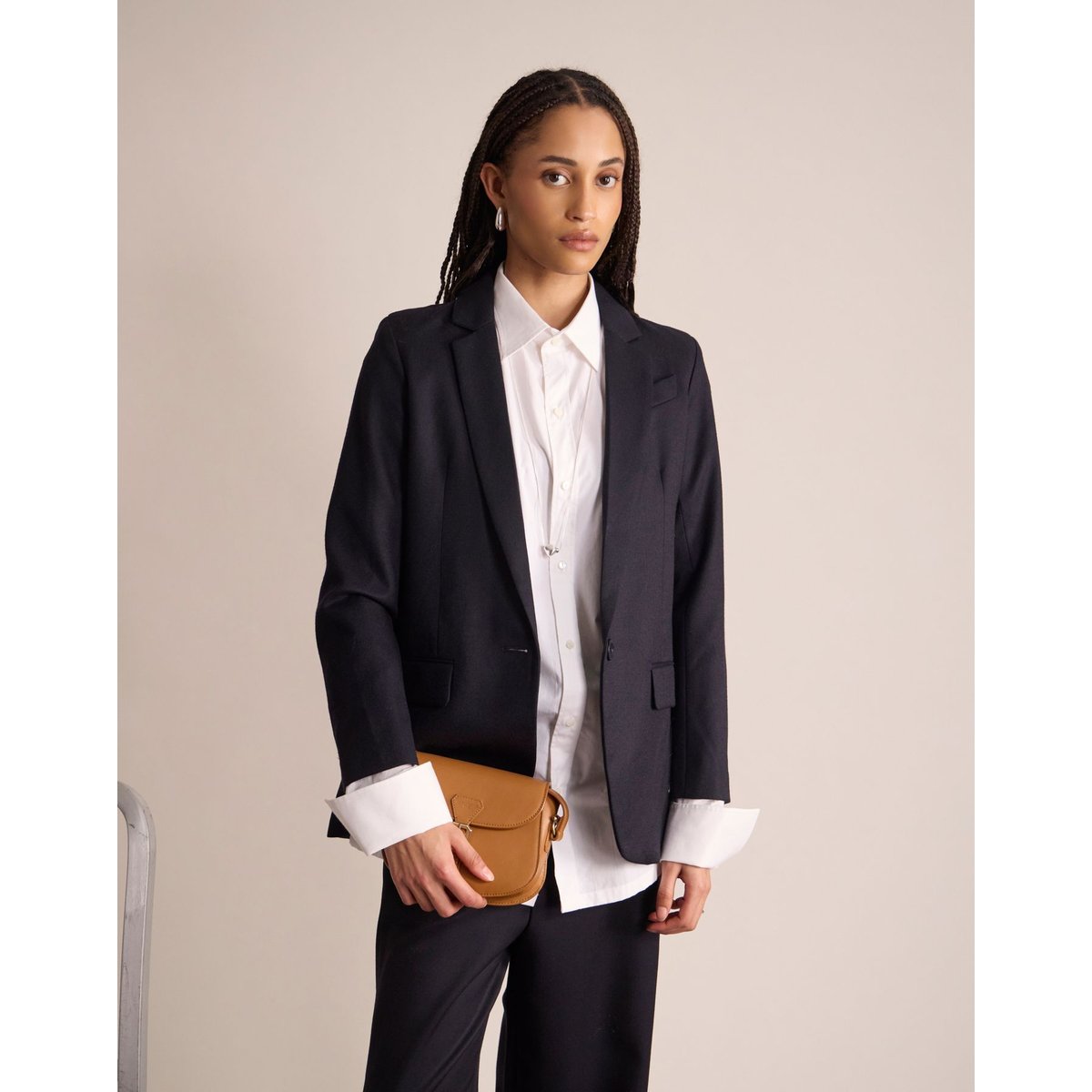 Veste bruna bleu, INES DE LA FRESSANGE PARIS