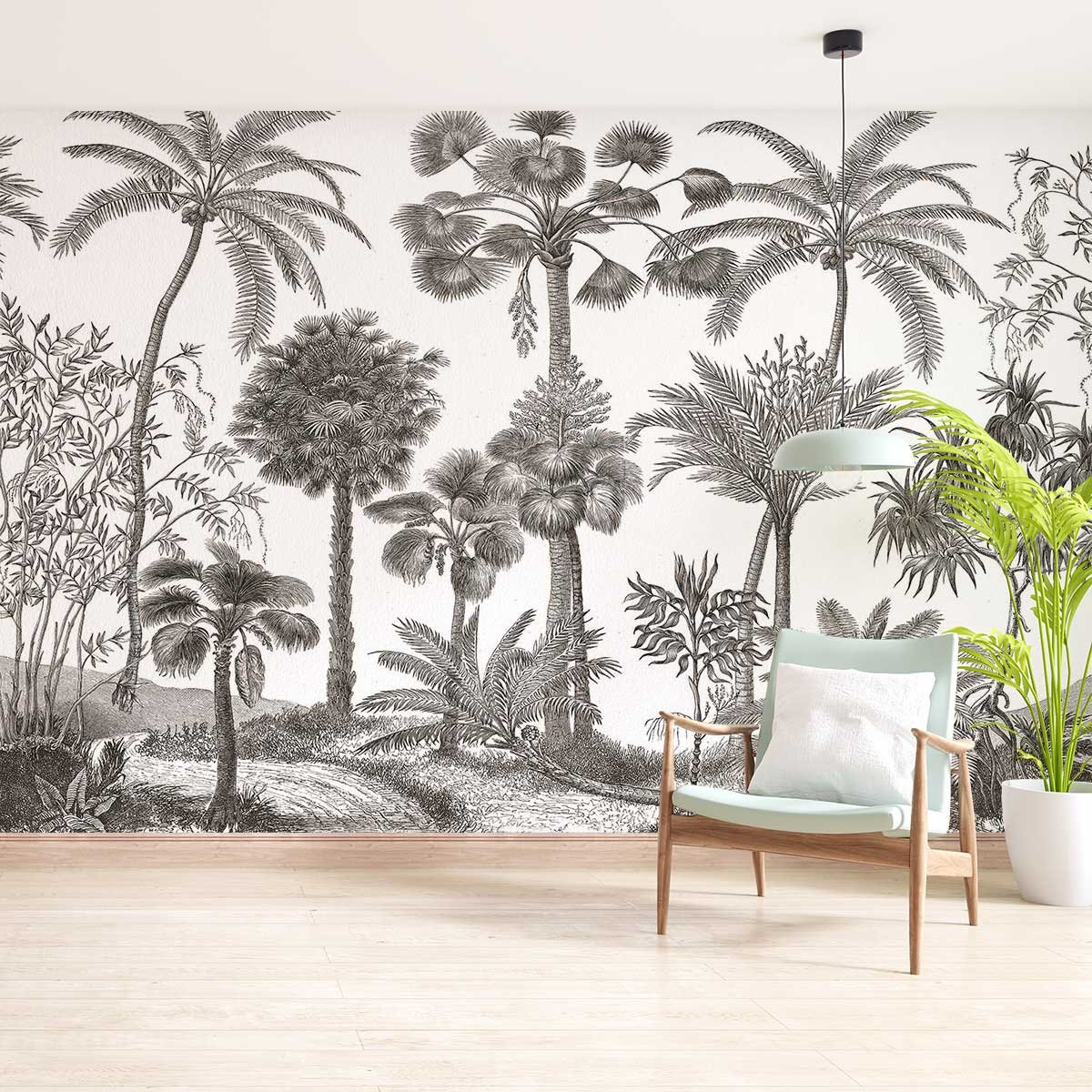 Papier peint tropiques intissé, HEXOA