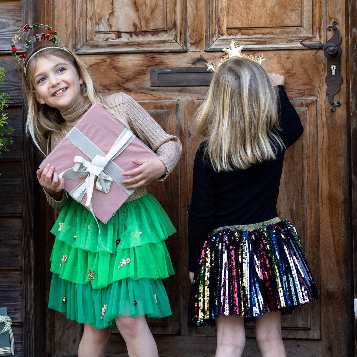 Déguisement enfant jupe tutu noël vert, GREAT PRETENDERS