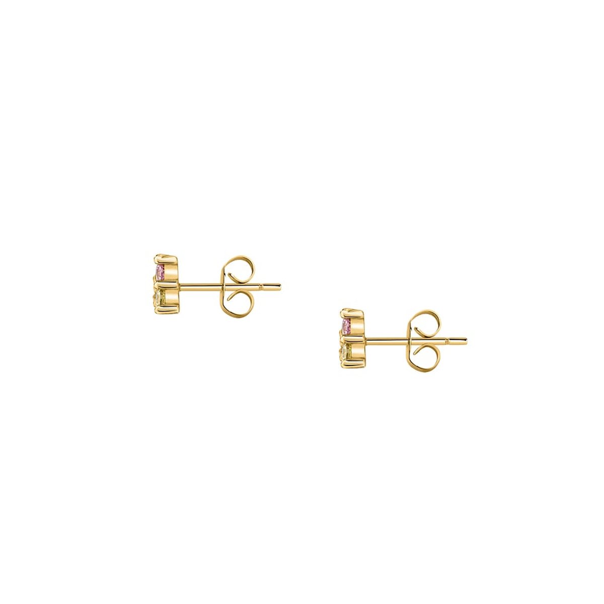 Boucles d'oreilles en Or 375/1000/oxyde de zirconium De Zirconium et Oxyde de zirconium or, JULIETTE