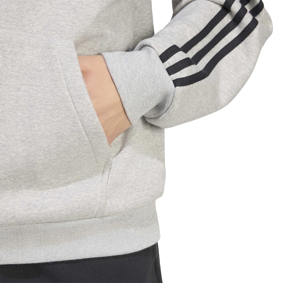 Sweat à capuche, ESSENTIALS gris chiné, ADIDAS SPORTSWEAR