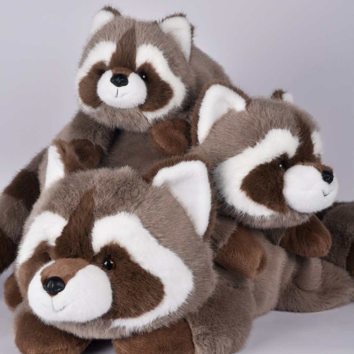 Peluche raton laveur marron lesté 32 cm marron, HISTOIRE D'OURS