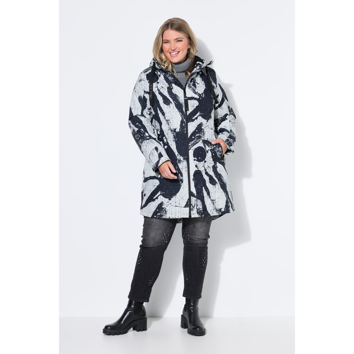 Manteau technique HYPRAR, coupe évasée gris moyen, ULLA POPKEN