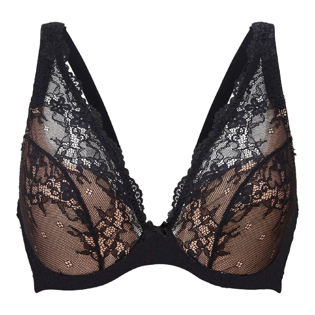 DAILY S-G demi mousse plongeant black taupe, LINGADORE