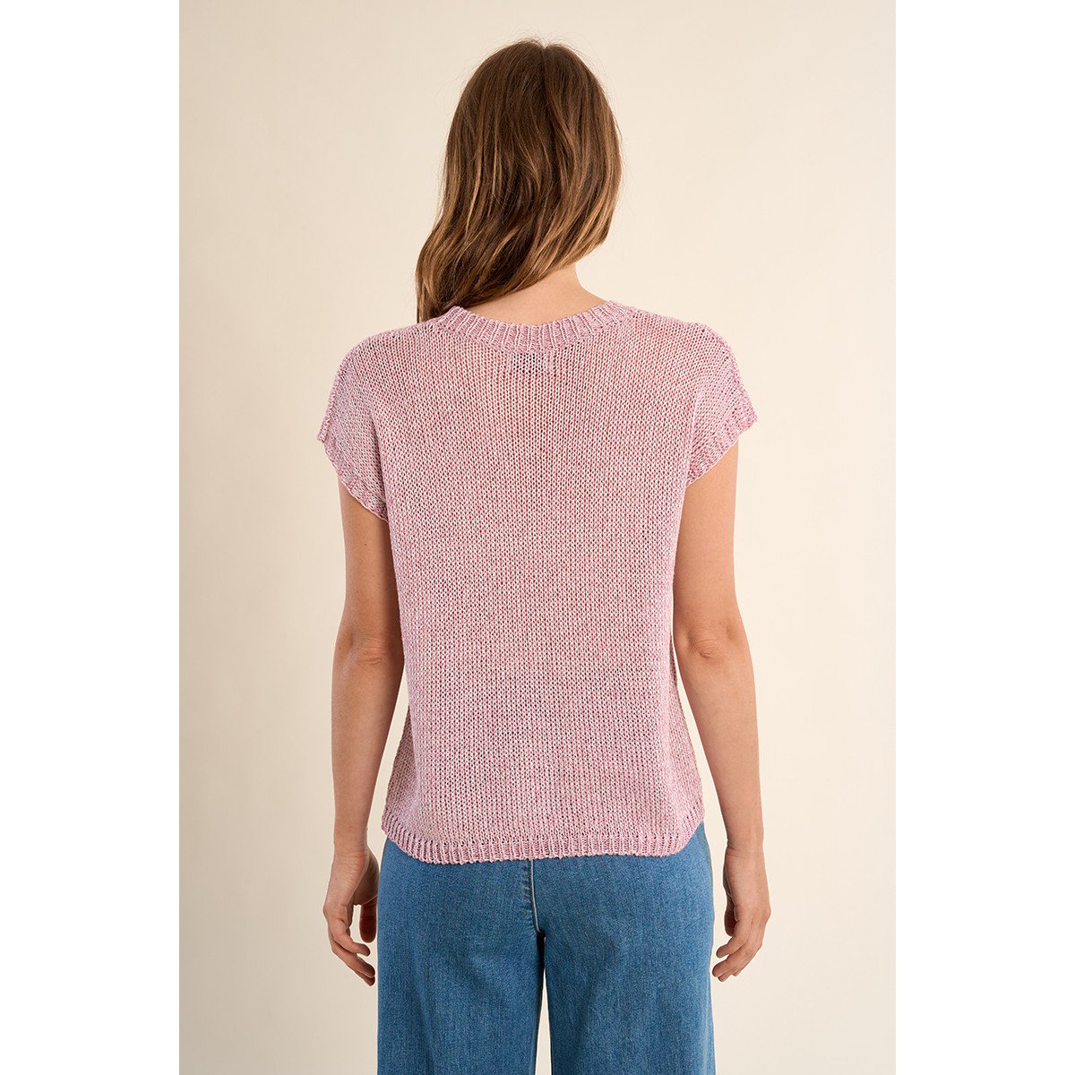 Pull manches courtes rose, MOLLY BRACKEN