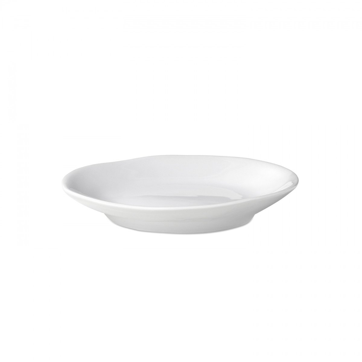 Soucoupe Affamée Porcelaine Blanc Brillant Diam 13 cm blanc, TSE ET TSE ASSOCIÉES