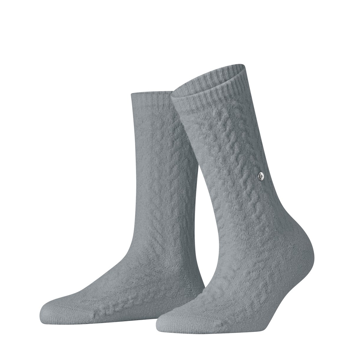 Chaussettes Cable Opaque argent, BURLINGTON