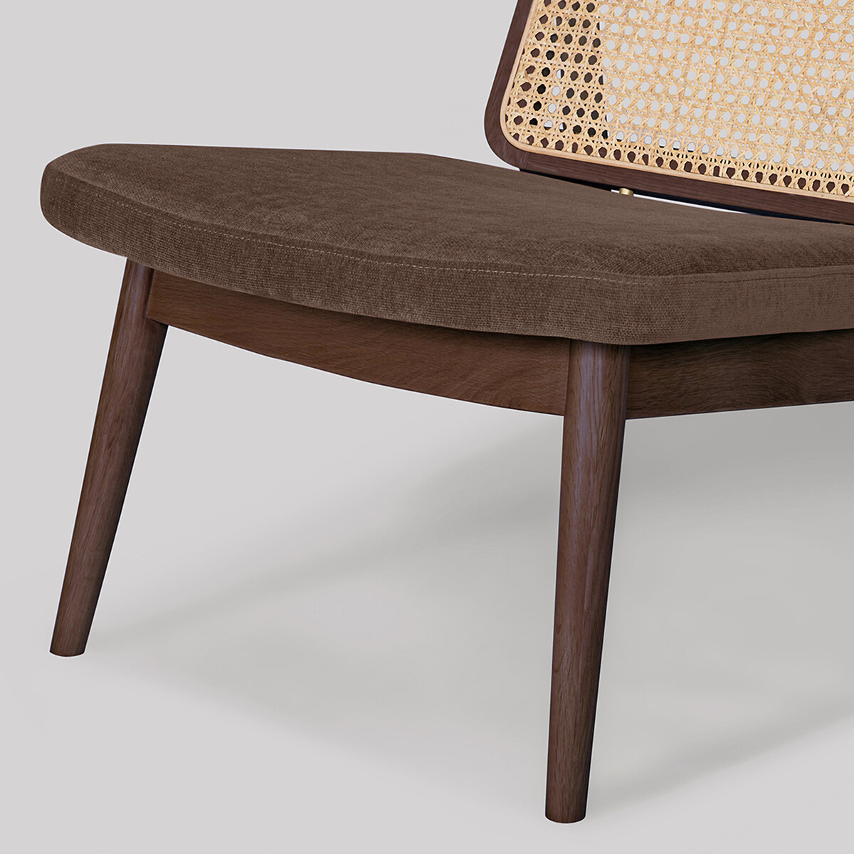 Linton Fabric Armchair brown, SWOON