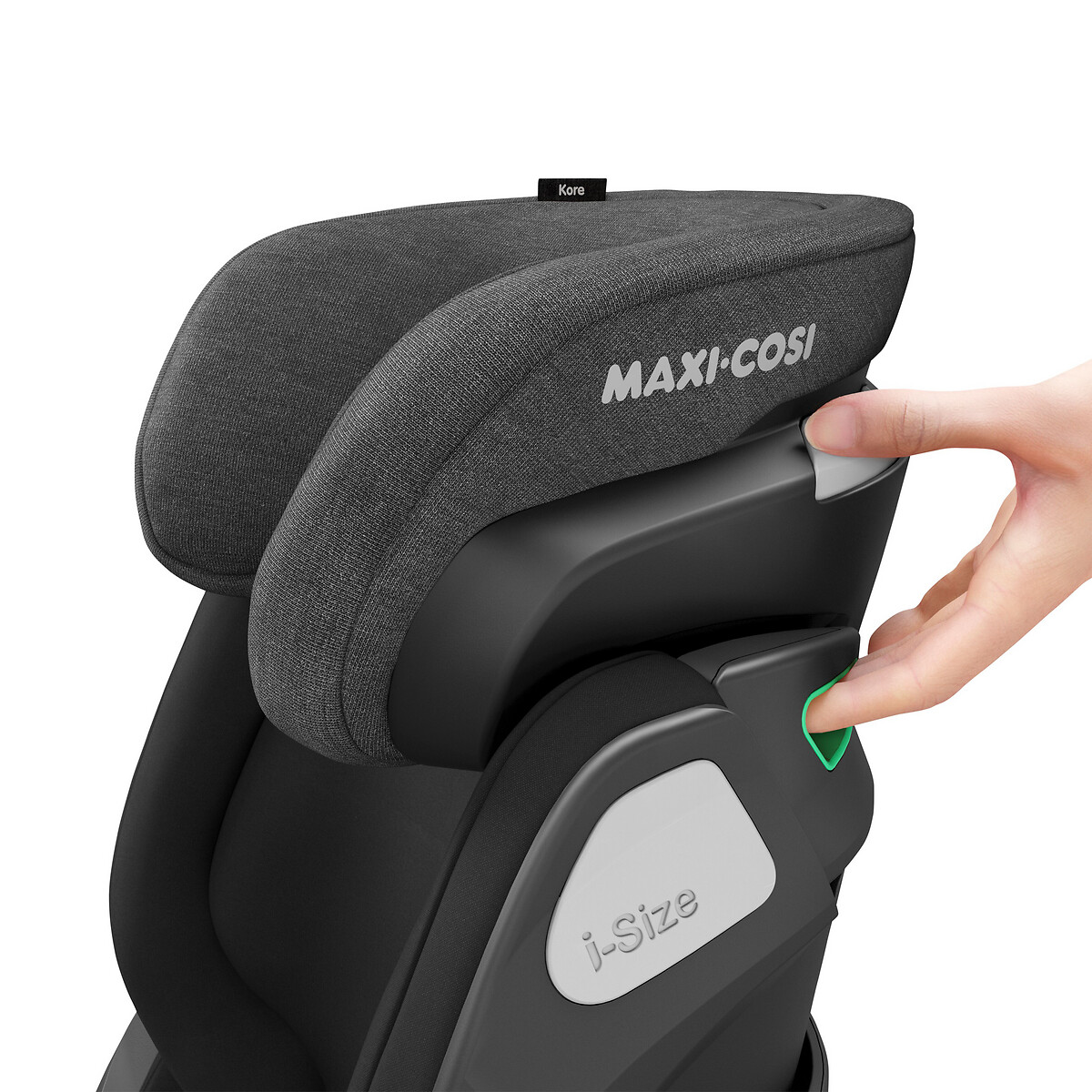Siège auto enfant Kore i-Size, Isofix noir authentique, MAXI COSI