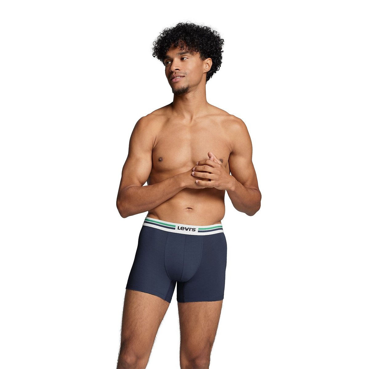Lot de 2 boxers unis bleu + bleu marine, LEVI'S