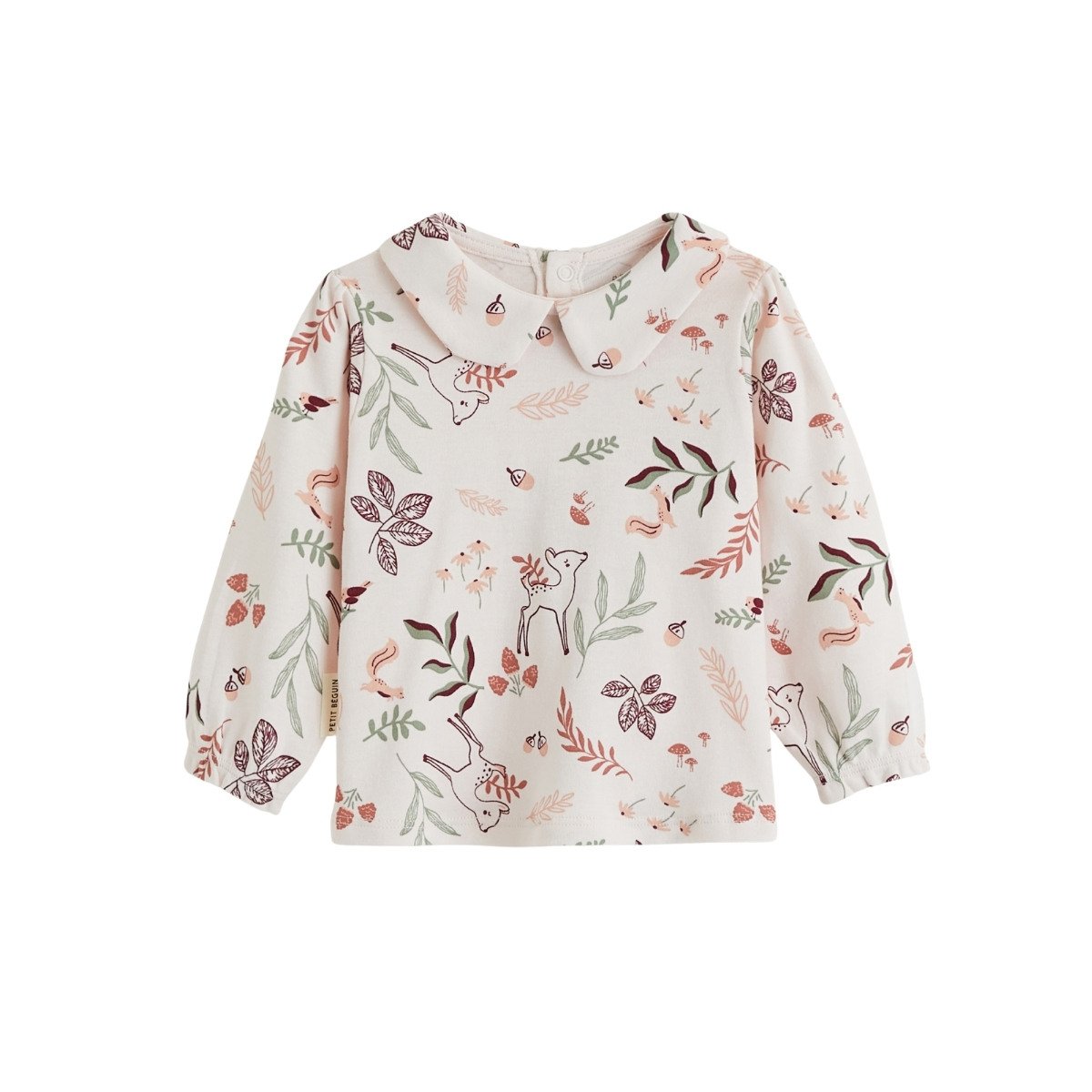 Ensemble salopette bébé en velours côtelé et t-shirt Evie rose, PETIT BEGUIN