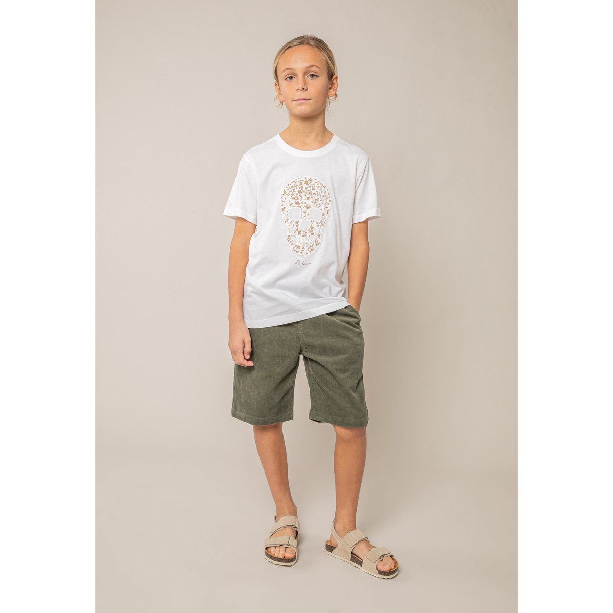 T-shirt garçon en coton SHADOW white, DEELUXE