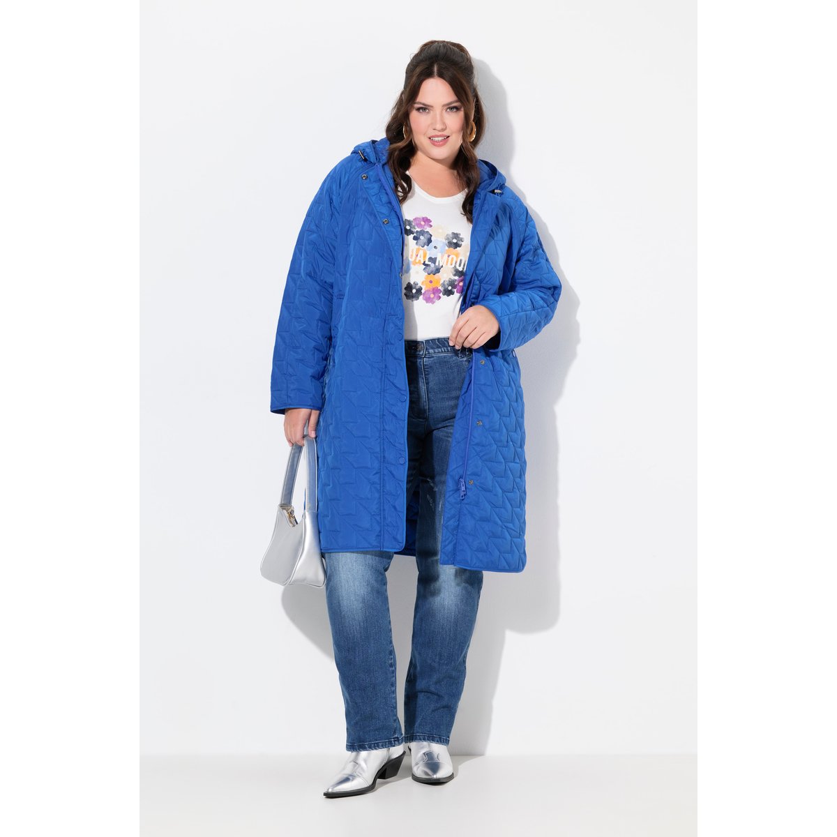 Manteau léger HYPRAR, capuche, déperlant bleu crépuscule, ULLA POPKEN