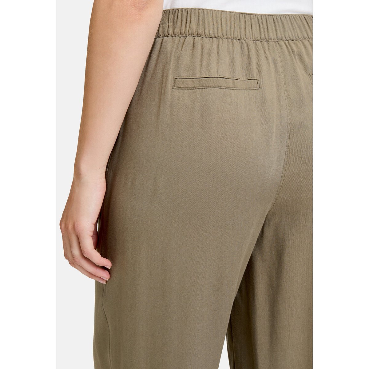 Pantalon à enfiler à poches extérieures dusty olive, BETTY BARCLAY