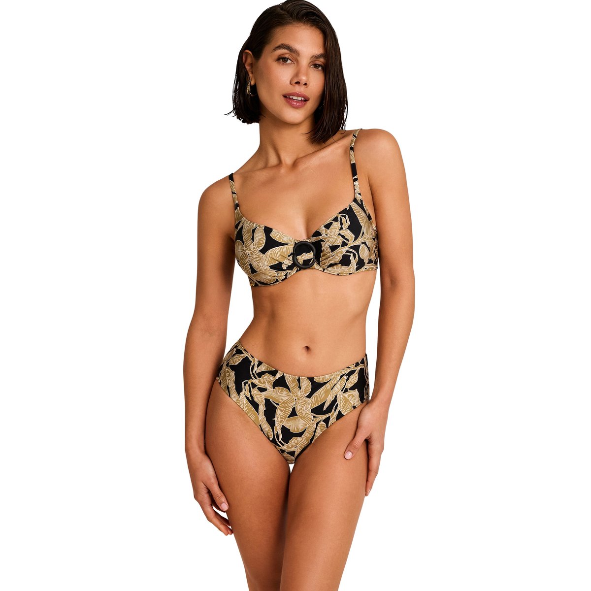 Haut maillot de bain emboîtant SALVIA noir, SELMARK MARE