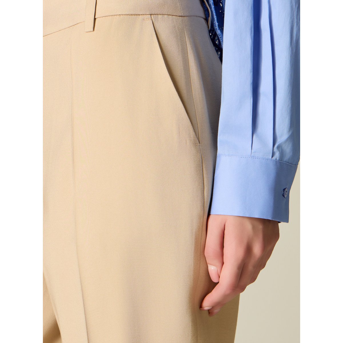 Pantalon chino beige, OLTRE