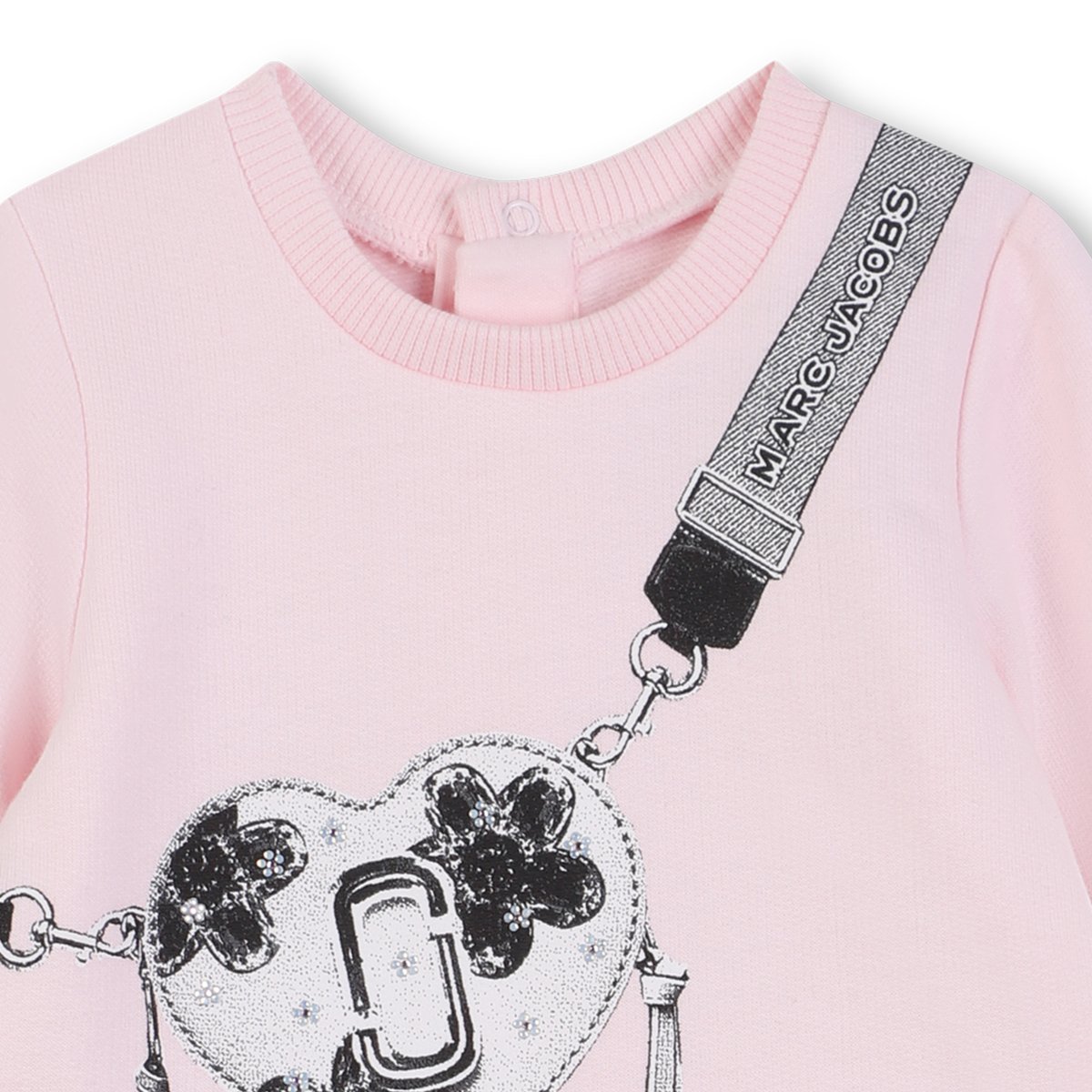 Robe en polaire de coton rosee, MARC JACOBS