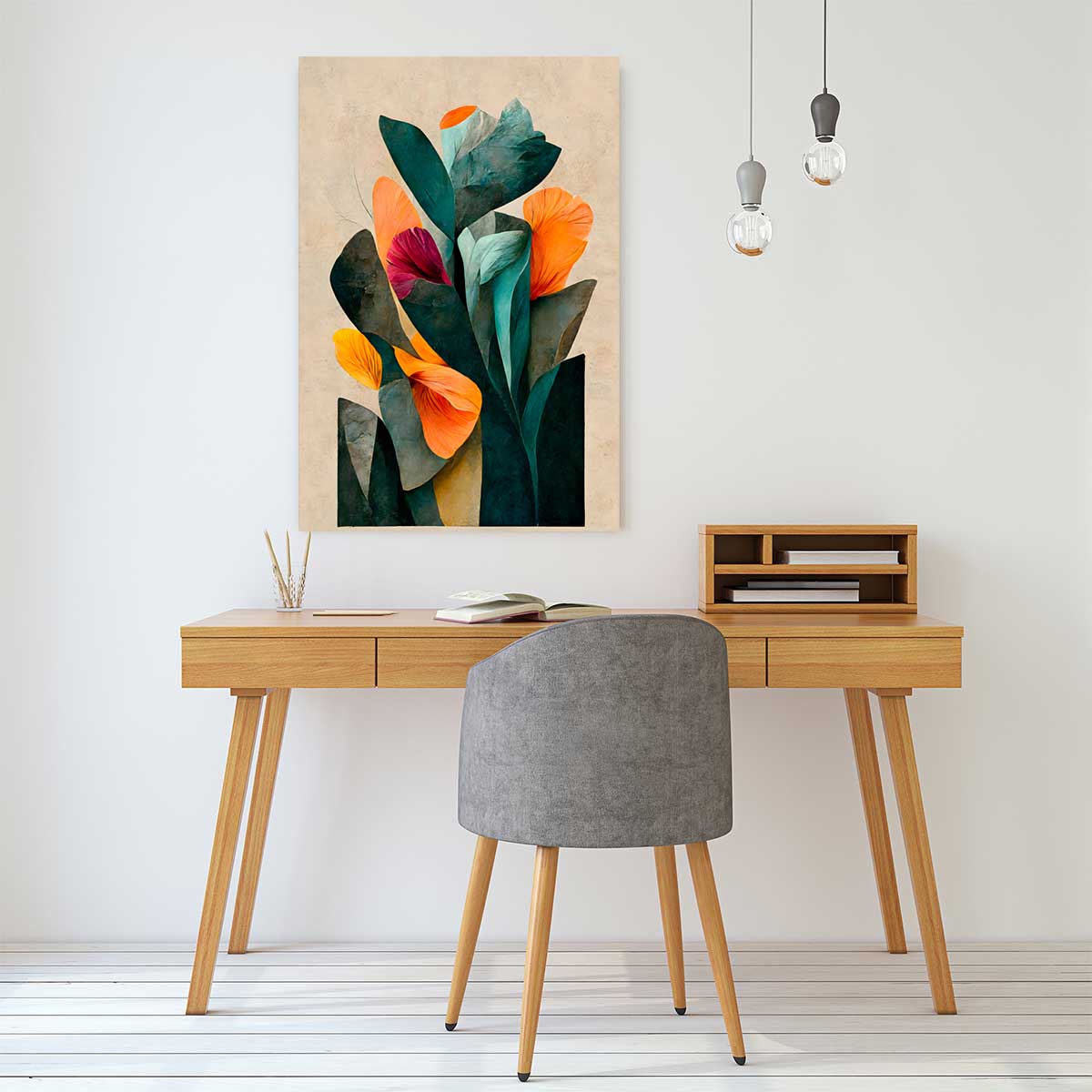 Tableau dans mon jardin toile imprimée, HEXOA