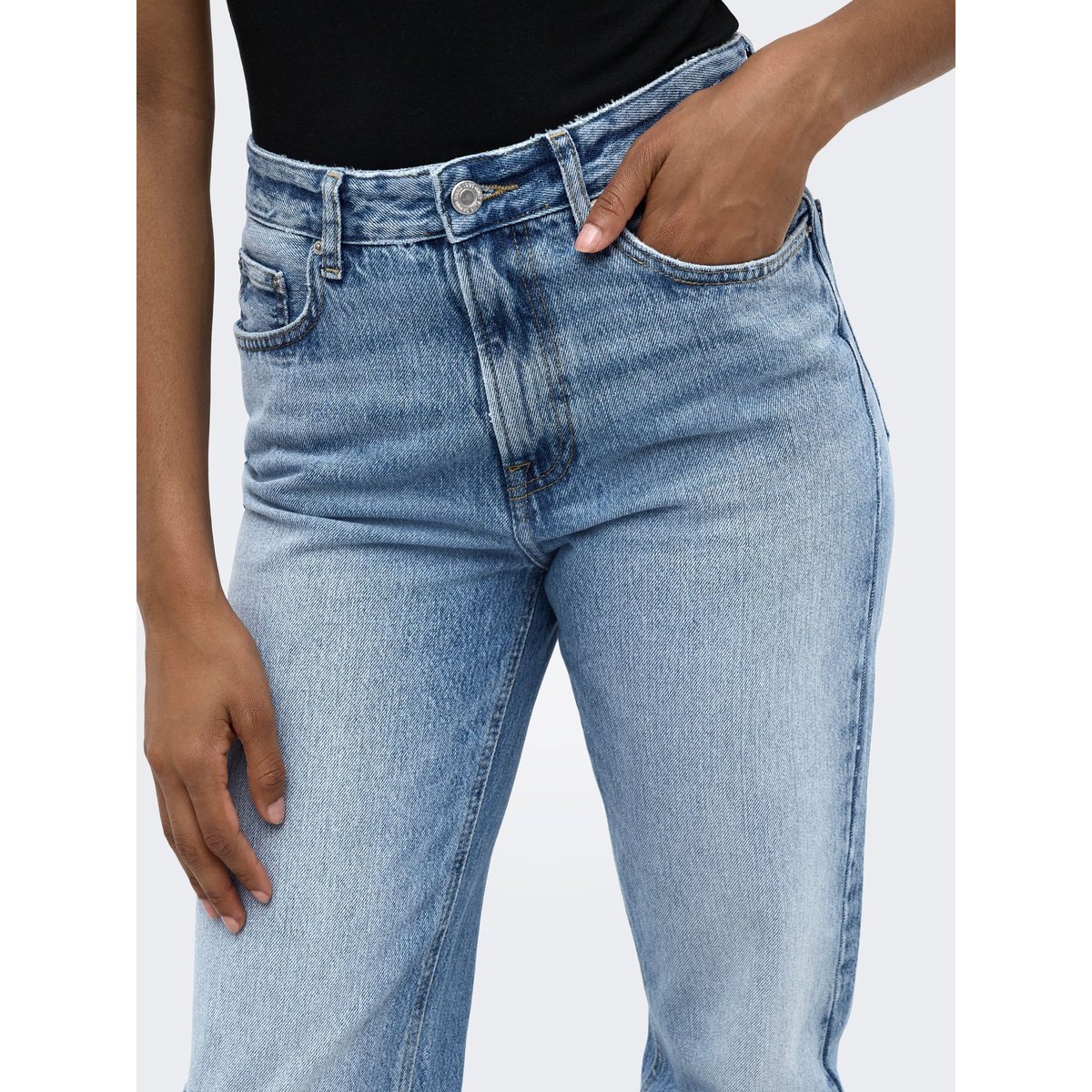 Jean Coupe Droite medium blue denim, ONLY