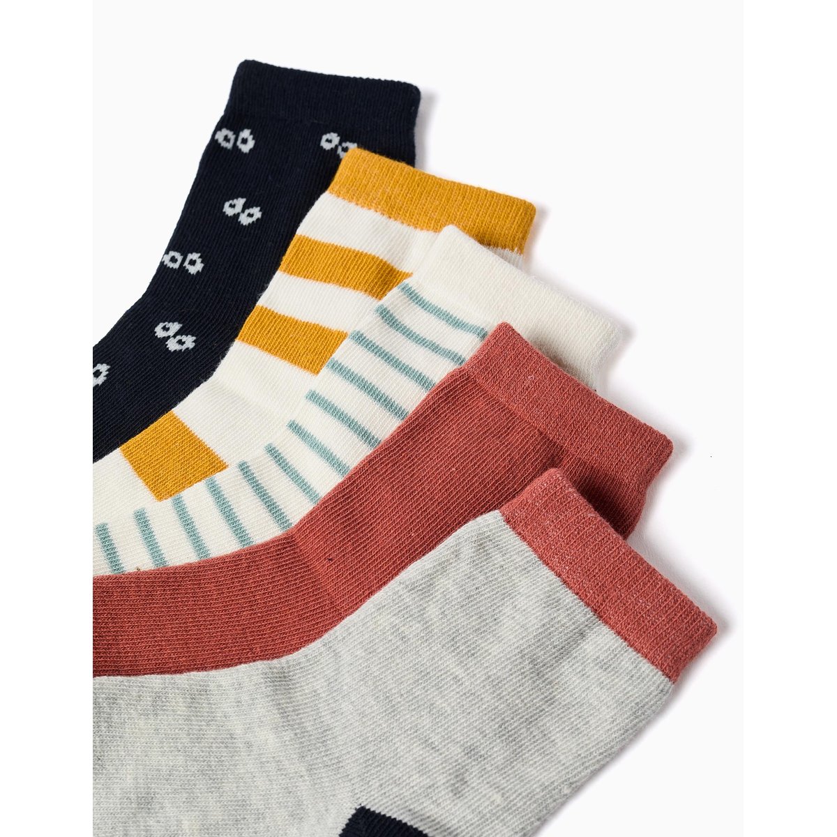 5 paires de chaussettes avec détails contrastés multicolore, ZIPPY