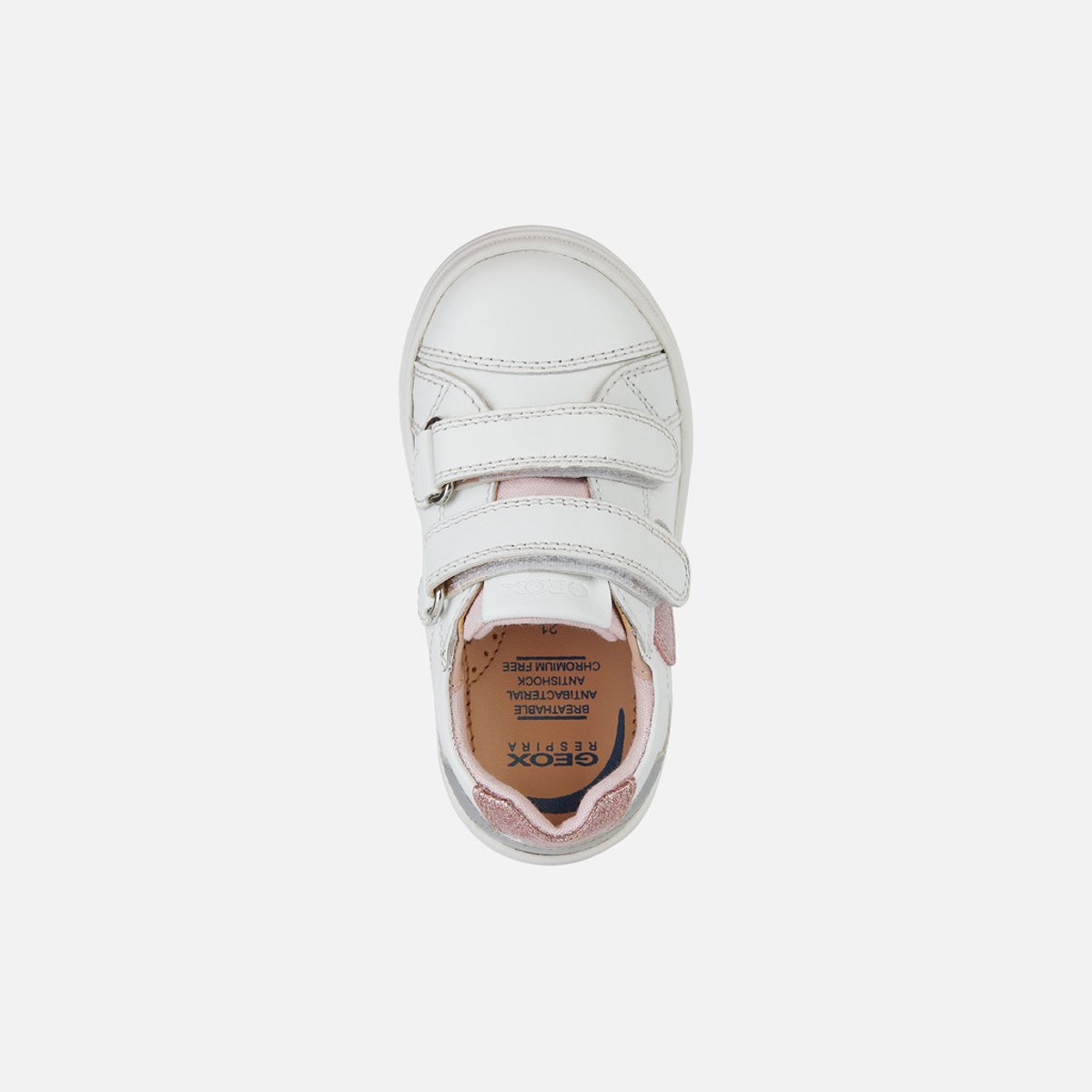 Baskets B NASHIK blanc/argent, GEOX