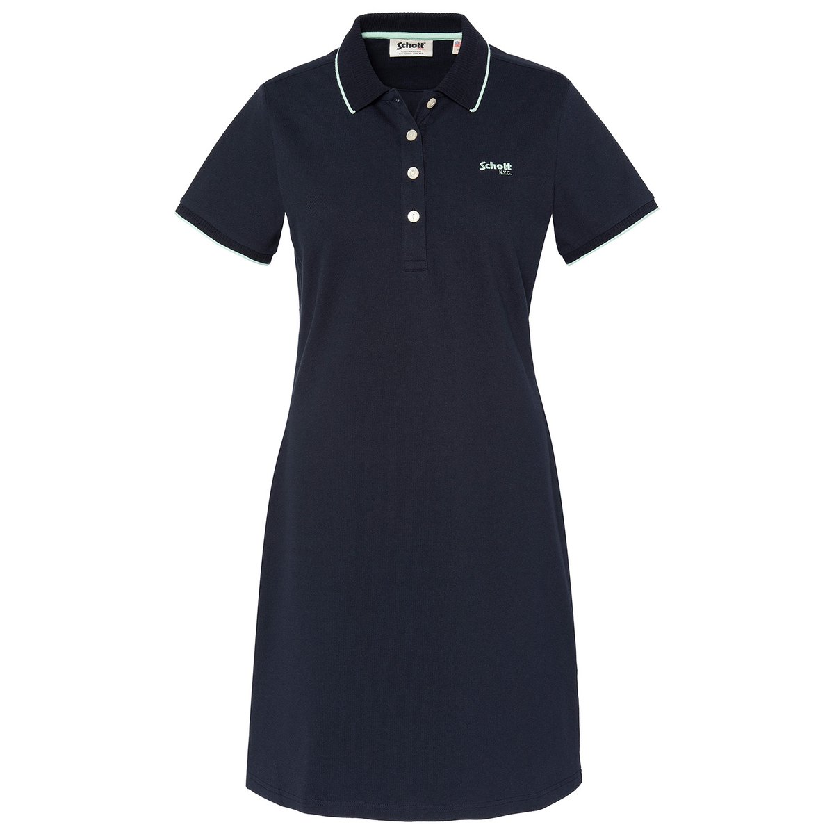 Robe polo rétro sport. marine, SCHOTT