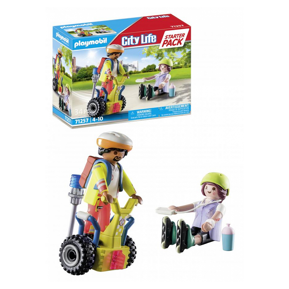 City Life Starter Pack Secouriste avec gyropode multicolore, PLAYMOBIL