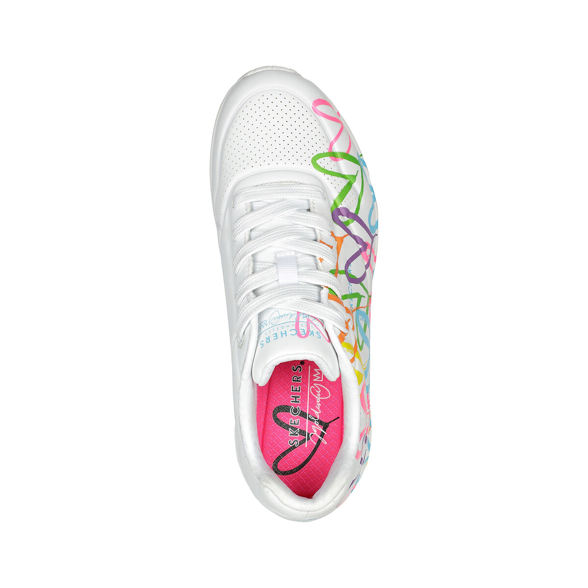 Basket UNO - Highlight Love blanc/multicolore, SKECHERS