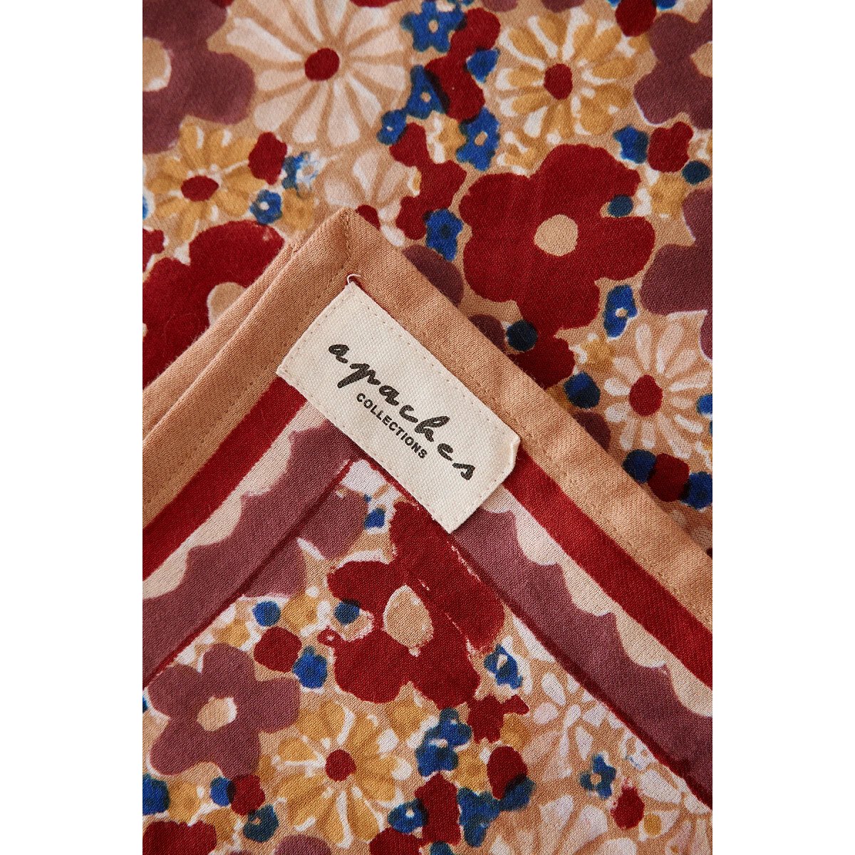 Fular estampado grande, LATIKA JANIE estampado marrón, APACHES COLLECTIONS
