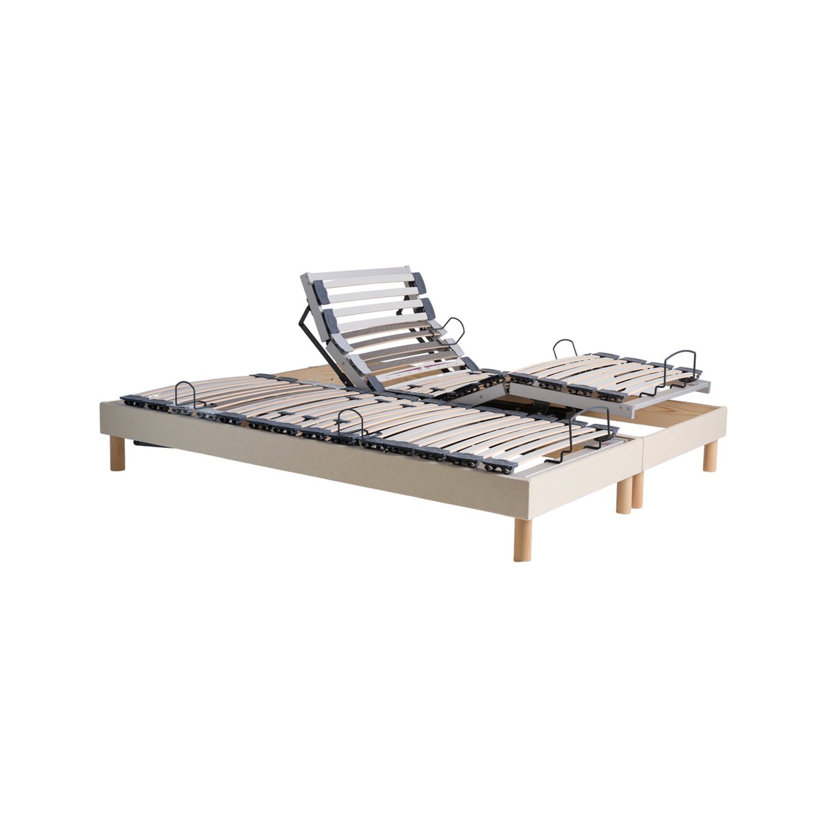 Sommier électrique à lattes - JORYS beige, CAMIF