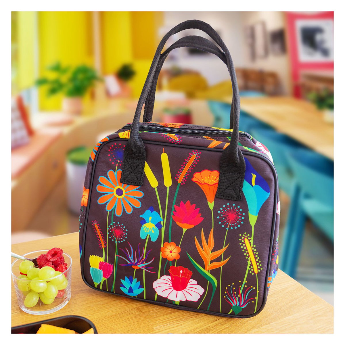 Lunch bag isotherme Delice Bag jardin fleuri, PYLONES