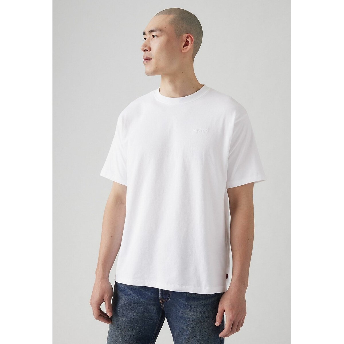 T-shirt col rond manches courtes blanc, LEVI'S