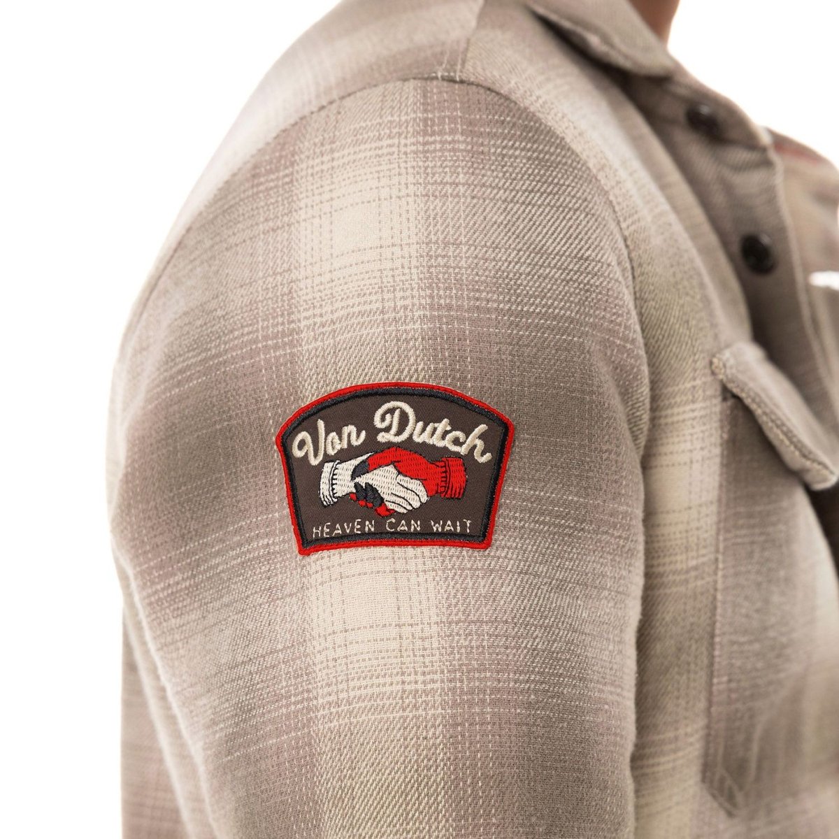 Veste coton HEAVEN beige/marron, VON DUTCH