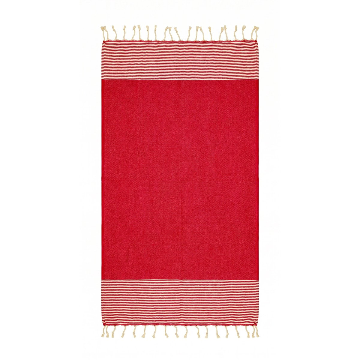 Fouta serviette de plage 100x200 cm coton recyclé Seychelles REVA COLLECTION rouge, SEVIRA KIDS
