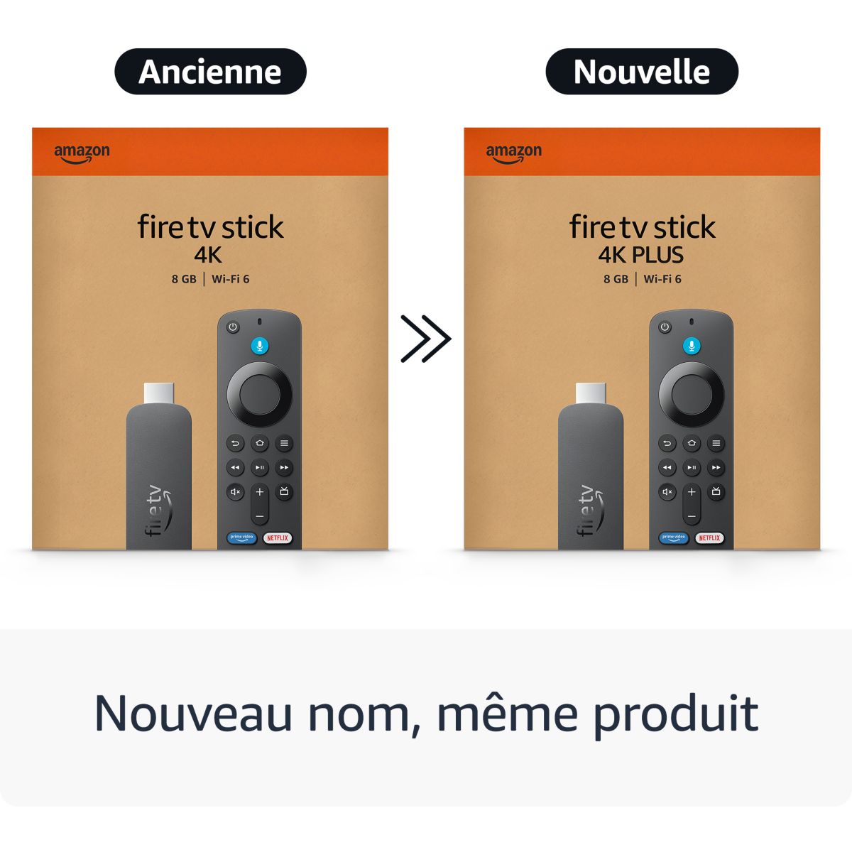 Passerelle multimédia Fire TV Stick 4K Plus (2nd generation) couleur unique, AMAZON