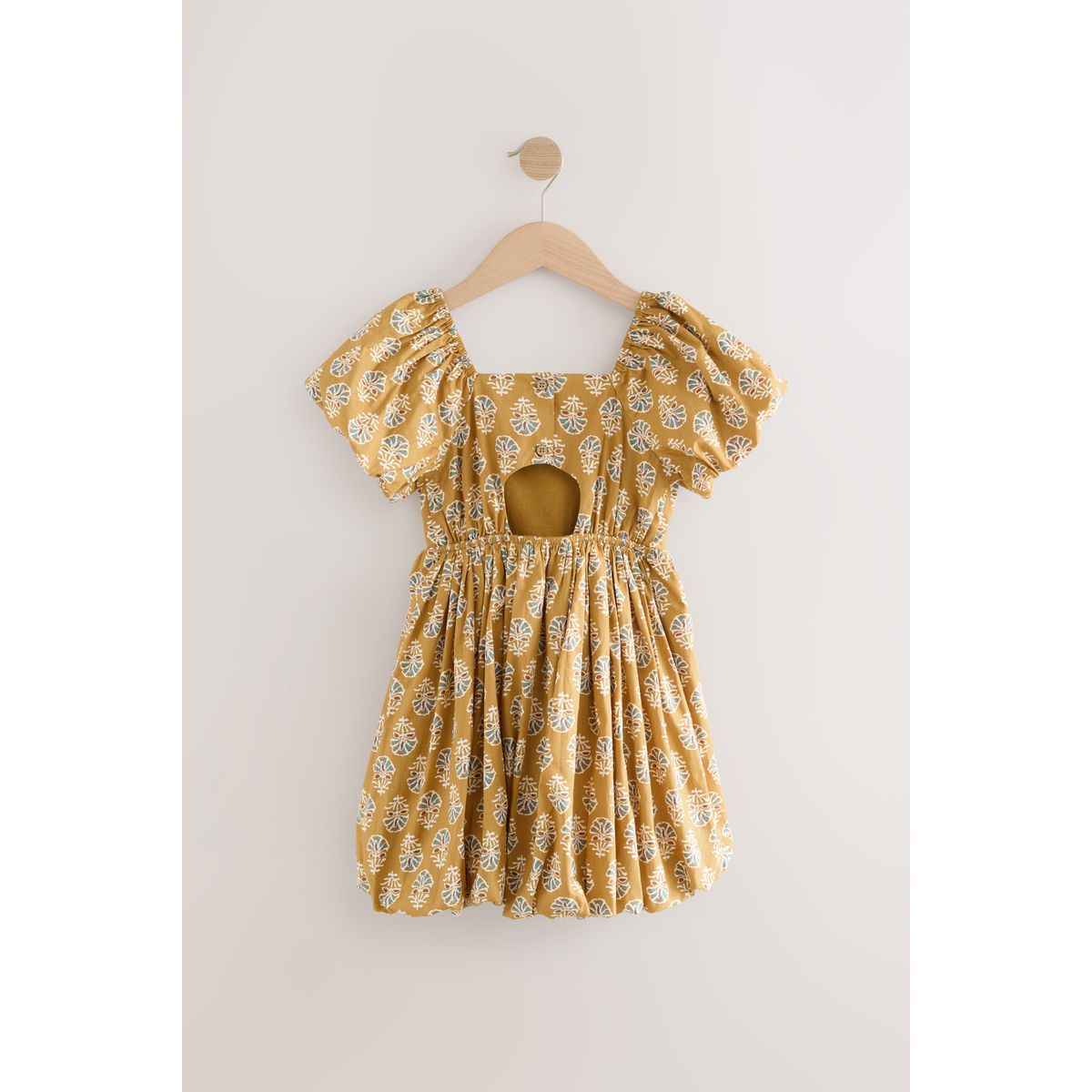Robe bouffante imprimé jaune, NEXT