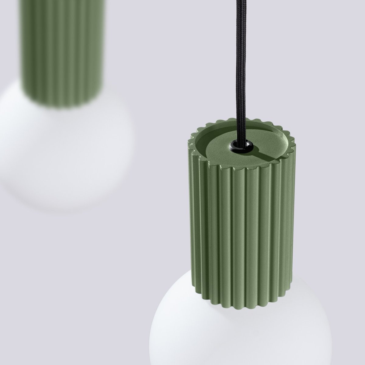 Suspension Aluminium Vert Olive G9 2 Halo vert olive, EDEN