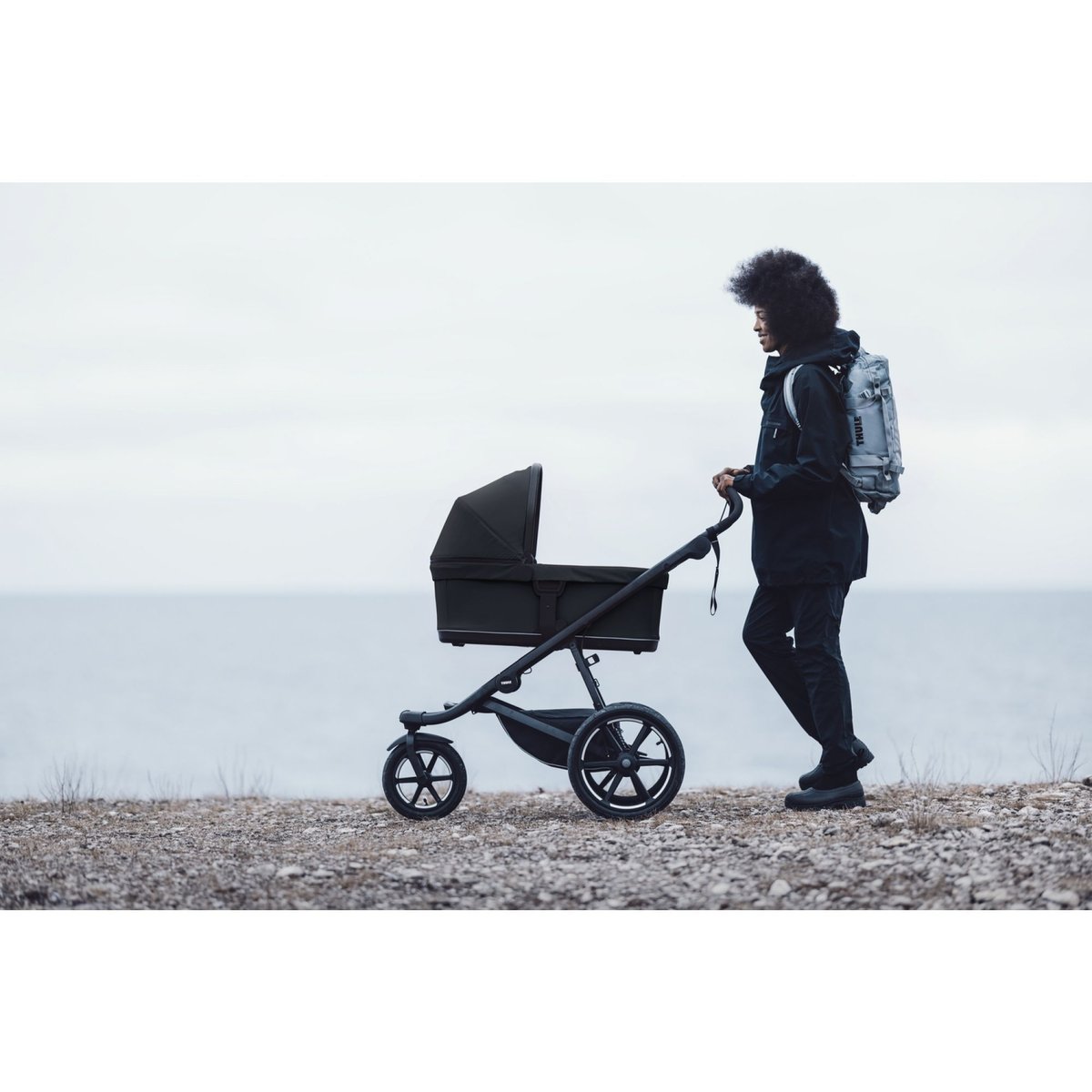 Pack poussette duo Urban Glide 3 + nacelle Urban Glide noir, THULE