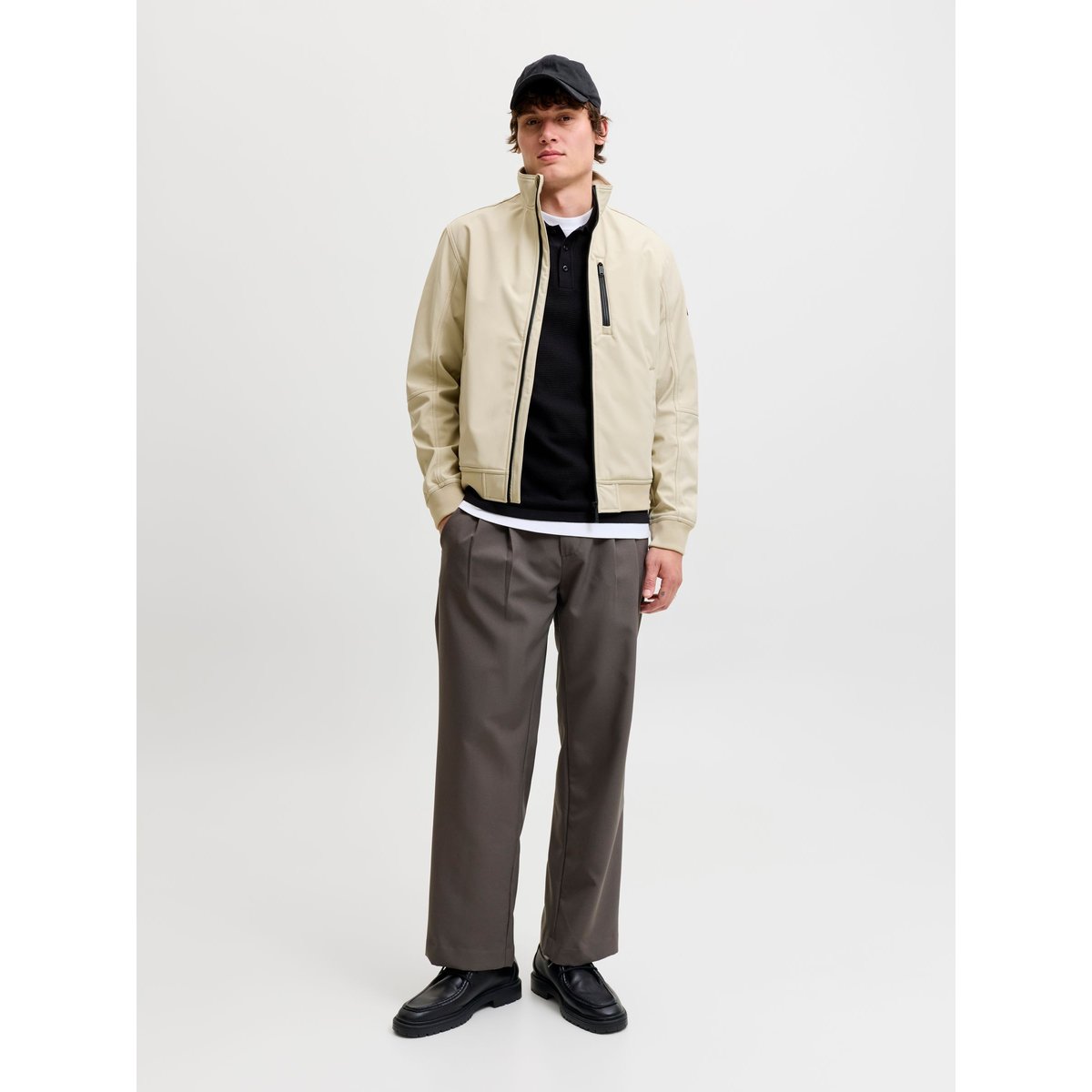 Polo Tricoté noire - black, JACK & JONES